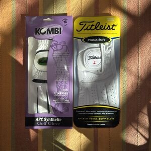 Titleist Perma-Soft White Golf Glove / Kombi Synthetic Golf Glove NEW-Ladies Med